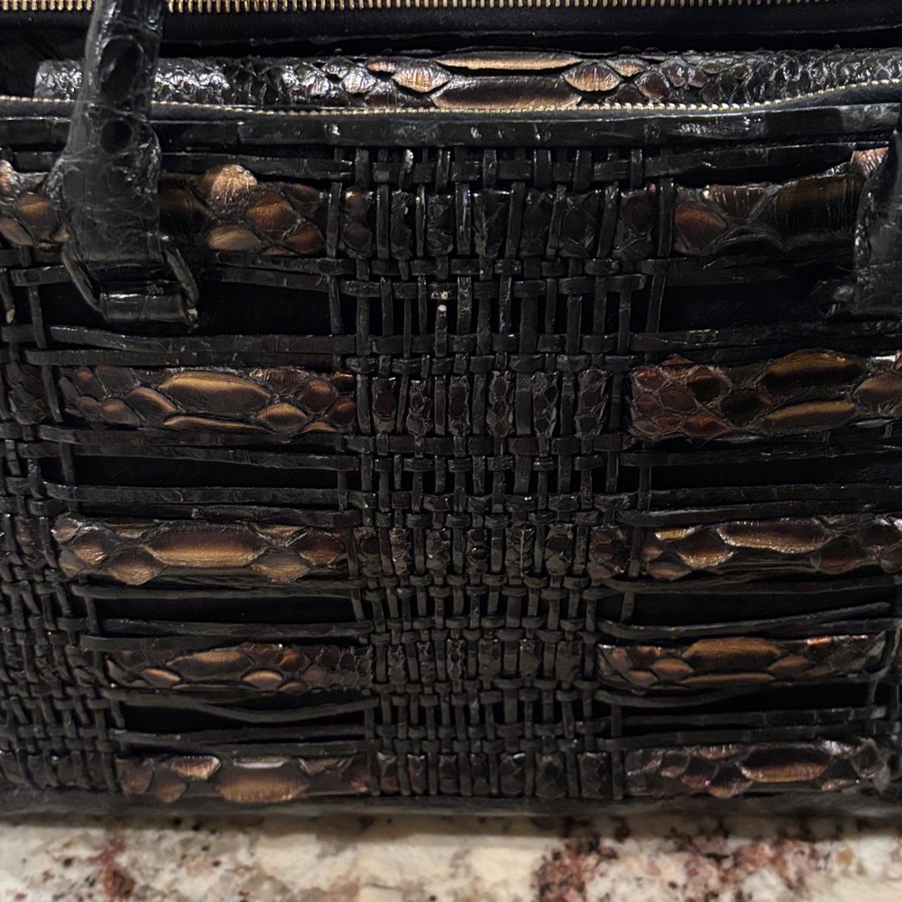 Nancy Gonzalez Black Crocodile Satchel - Picture 2 of 6
